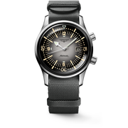 Longines Legend Diver L3.774.4.70.2 - cassa acciaio - cinturino tessuto nero - quadrante grigio/nero con datario